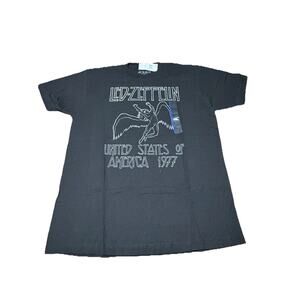 Led Zeppelin United States of America 1977 Graphic t-shirt Black Size L